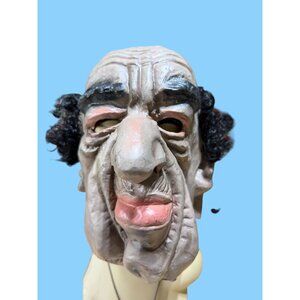 Vintage CTC Gowie 1979 Hong Kong Horror Mask Large Nose Scar Face Black Hair